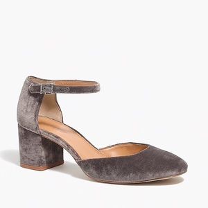 J Crew Velvet Mary Jane Pumps size 7